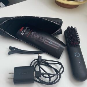 TYMO Black Hair Straightening Brush